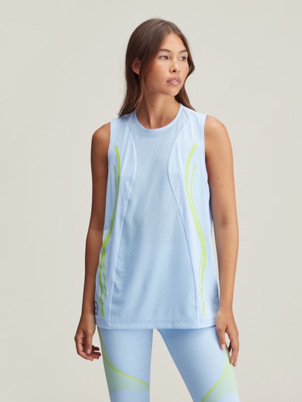 ADIDAS BY STELLA MCCARTNEY TRUEPACE RUNNING TANK TOP L NWT Blue